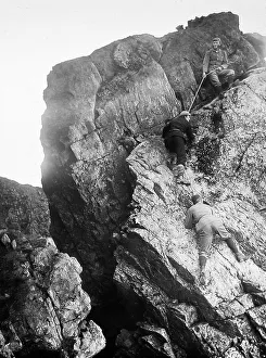 Pillar Collection: Climbing Deep Ghyll Pillar, lake District
