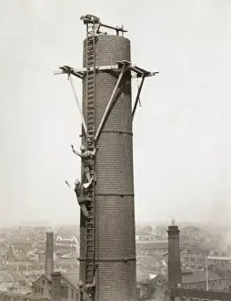 Hazardous Prints: Climbing Factory Chimney
