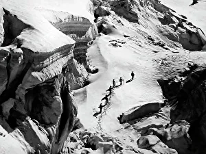 Climbing in the French Alps, Victorian period
