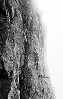 Climber Prints: Climbing Great Gable in the Lake District, Victorian period