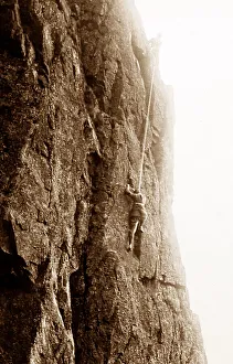 Climbing Great Gable in the Lake District, Victorian period