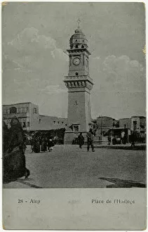 The clock tower of Bab al-Faraj, Aleppo, Syria