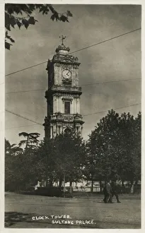 Dolmabahce Prints: Clock Tower, Dolmabahce Palace, Istanbul, Turkey Date: 1922
