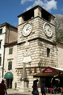 Images Dated 20th August 2007: Clock Tower. Year 1602. Kotor. Republic of Montenegro