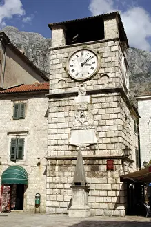 Clocktower Prints: Clock Tower. Year 1602. Kotor. Republic of Montenegro