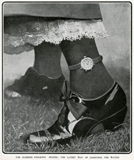 Ankle Gallery: Clocked stocking 1910