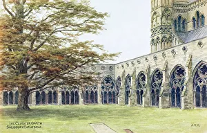 Cloister Garth, Salisbury Cathedral, Salisbury, Wiltshire