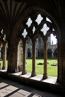 Images Dated 20th August 2011: Cloisters of Canterbury Cathedral