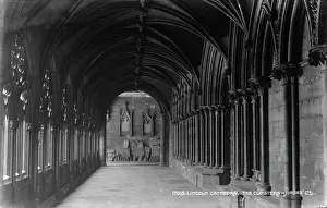 Carvings Prints: The Cloisters of Lincoln Cathedral