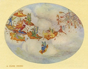 Images Dated 17th December 2015: A Close Finish by Hilda T Miller