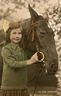 Affection Prints: Close Friends - a little girl and her favourite horse