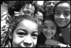 Close-up - Egyptian children, Cairo, Egypt. Date: 1980s