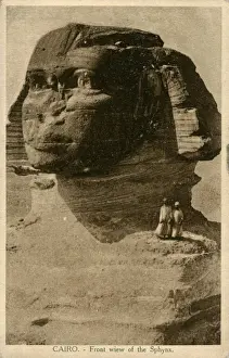 Close-up view of Sphinx, Giza, Egypt
