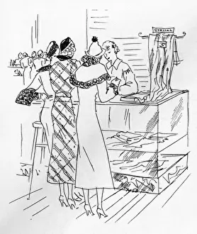 Clothes shopping, 1935