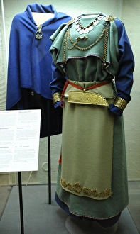Images Dated 10th February 2013: Clothes perhaps of the Viking Age. Reconstruction. Finland