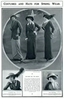Neck Gallery: Clothing and hats for womens spring wear 1913