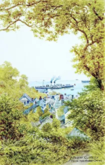 Clovelly, Devon, viewed from Hobby Drive