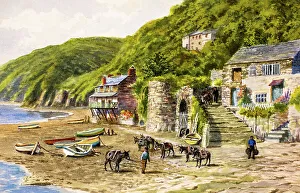 Clovelly Prints: Clovelly Harbour, Devon