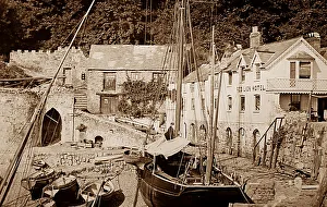 Clovelly Harbour, Devon, Victorian period