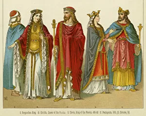 Clovis I, King of the Franks and Queen Clotilda