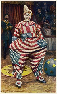 Fabric Collection: Clown in American Outfit