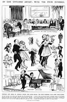 Supper Prints: The Four Hundred Club by H. M. Bateman