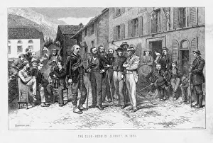 Mountaineering Gallery: The Club Room of Zermatt