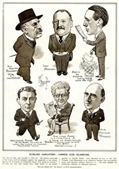 Maurier Collection: Clubland caricatures: Garrick Club celebrities