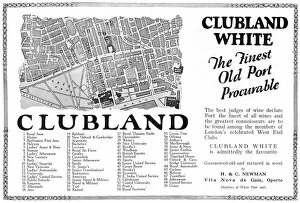 Adverts Collection: Clubland White Port advertisement