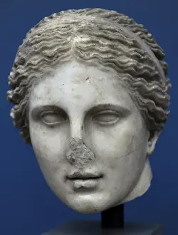 Aphrodite Prints: Cnidus Aphrodite. Marble sculpture. Roman copy of the 4th