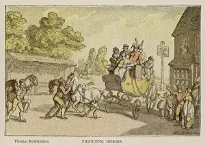 Coach Changing Horses