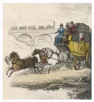 Peacefully Prints: Coach and Train