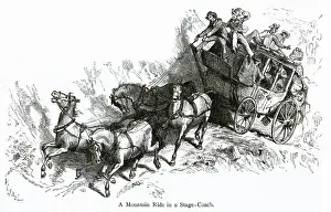America Prints: COACH IN VIRGINIA 1874
