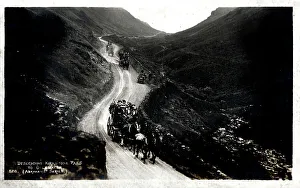 Treacherous Prints: Coaches descending Kirkstone Pass, Lake District, Cumbria