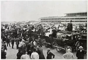 On the coaches, luncheon time. Date: June 1901