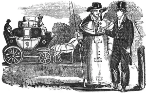 Horse Drawn Prints: Coachman and horse and carriage, c. 1810