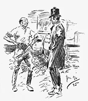 Chats Prints: Coachman talking with the Landlord of the pub