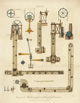 Devices Prints: Coal Mine Machinery