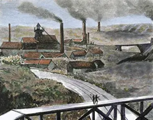 Miners Prints: Coal mining. Belgium