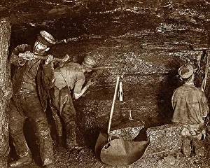 Coal Mining at the Coal Face Victorian period