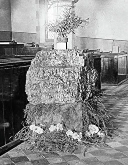 Images Dated 10th January 2020: A coal offering at a Harvest Festival Service