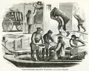 Transporting Gallery: Coal-porters 1850s