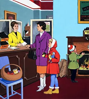Saleswoman Prints: Coal saleswoman