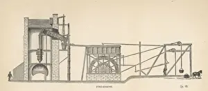 Bubblepunk Prints: Coal - Steam Engine - 1892