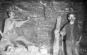 Coal Face Prints: Coalface workers, Baldwins Level, Pontypool, South Wales