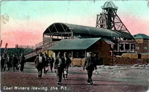 Unknown Gallery: Coalminers Leaving the Pit, Unknown Colliery