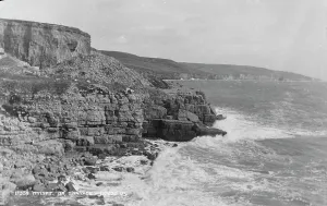 Shoreline Prints: Coastal Cliffs at Swanage