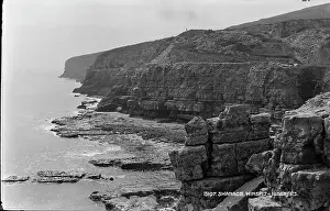 Swanage Prints: Coastal Cliffs at Winspit