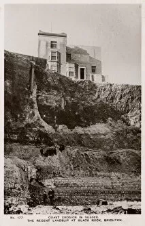 Eroded Collection: Coastal erosion, Black Rock, Brighton, Sussex