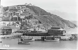 Coastal Harbor in Black and White